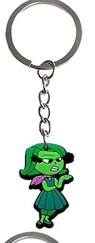 INSIDE OUT 2 Keyring BagTag Dangle Keychain ANXIETY ENVY PVC ENNUI NETFLIX