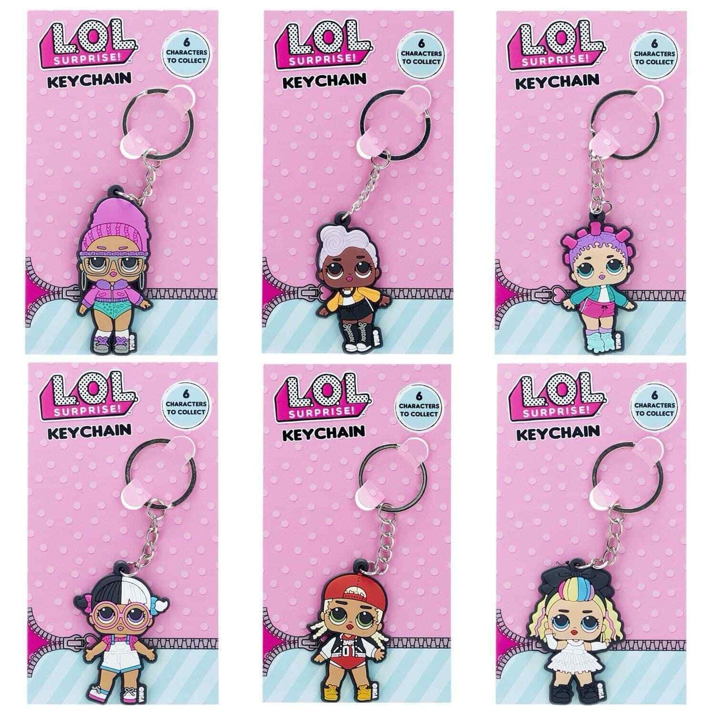 LOL Surprise Keyring Official CHARM Character Rubber LOL Keychain Gift L.O.L