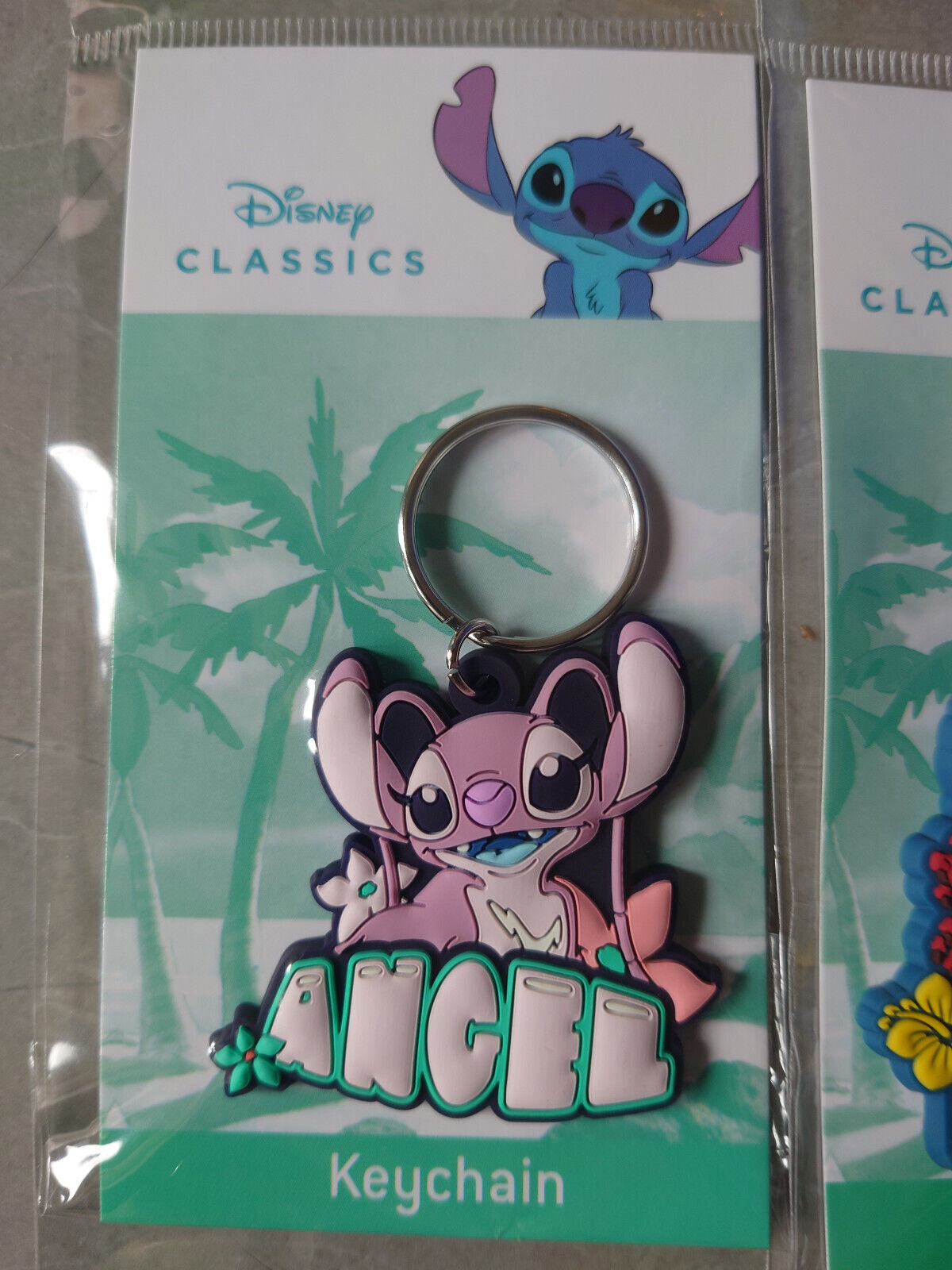 LILO & STITCH Official Disney Keyring 2D Keychains Lilo Angel Stitch NETFLIX