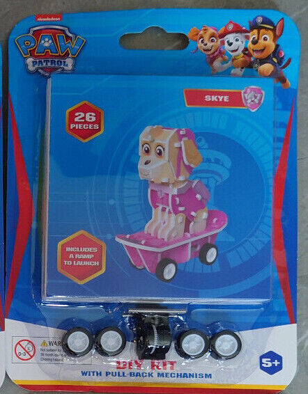 Paw Patrol Skateboard Buildable Figure DIY Kit With Pull-Back Mechanism U CHOOSE