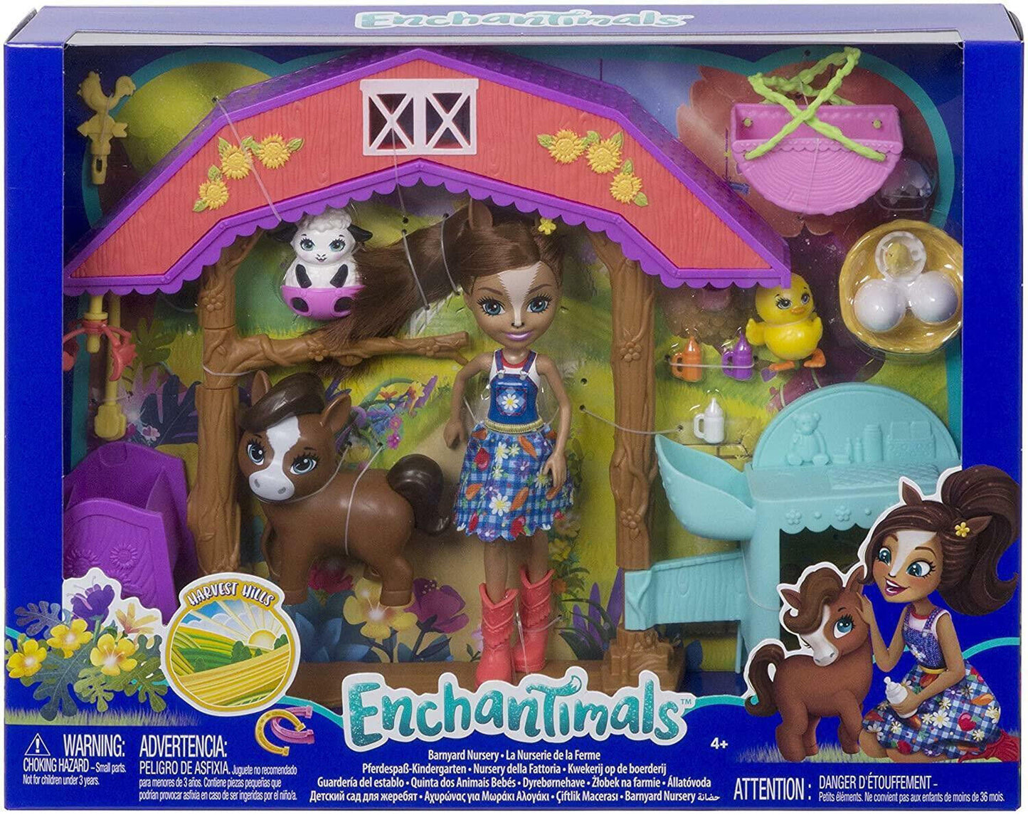 Enchantimals Barnyard Nursery PLAYSET with HAYDIE Horse Doll GJX23 BEAUTIFUL SET