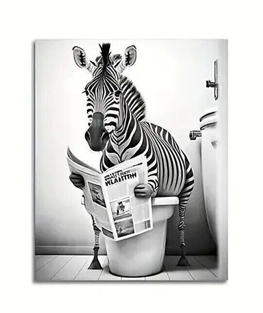 ANIMAL Canvas Wall Art Movie Poster Print Picture ELEPHANT ZEBRA MONKEY RABBIT