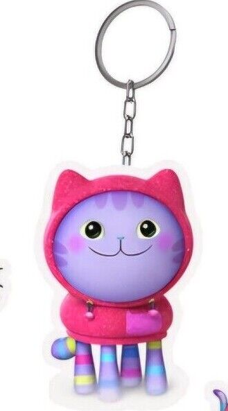 Gabbys DollHouse Keyring BagTag Dangle Cakey Mercat Babybox Keychain GABBY'S