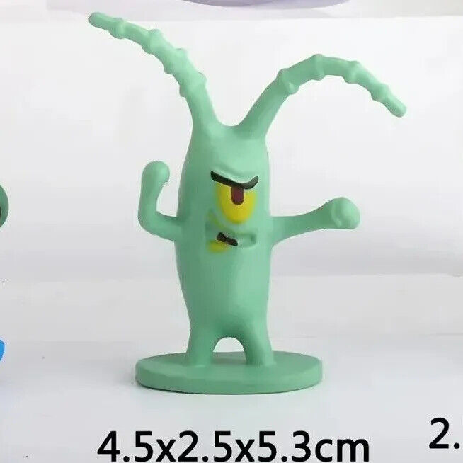 Spongebob Squarepants FIGURES SET SQUIDWARD KRABS NETFLIX TOY SANDY CHEEKS CHOOS