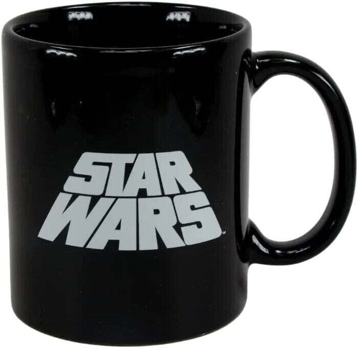 Star Wars Logo A Long Time Ago GALAXY Mug CUP TEA COFFEE BLACK BOXED VADER LUKE