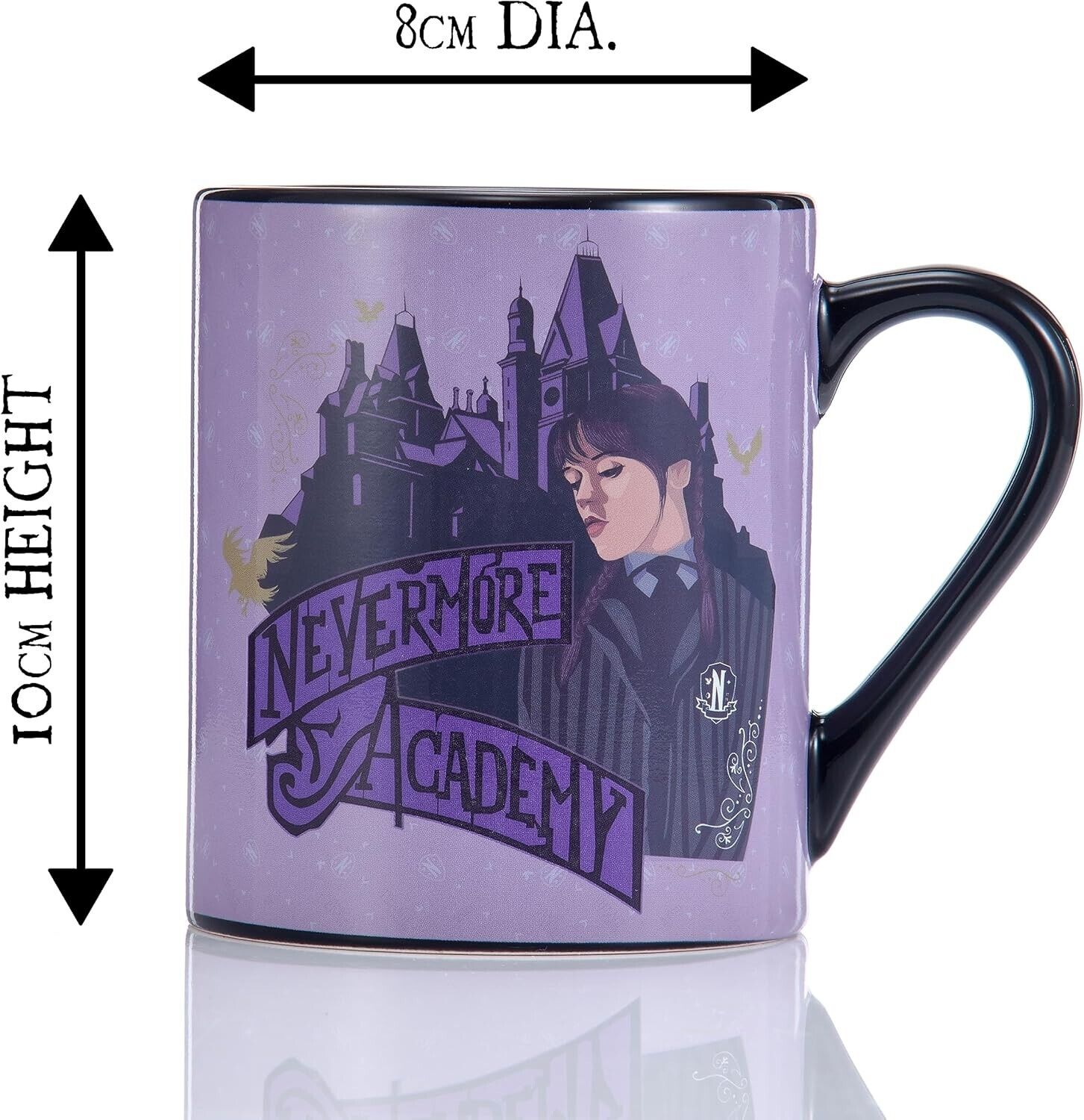 Wednesday ADDAMS NEVERMORE ACADEMY Heat Changing Ceramic Mug Cup Tea Coffee