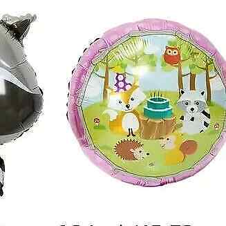 SQUIRREL FOX RACOON HEDGEHOG WOODLAND Large Balloons Animal Wild Animal