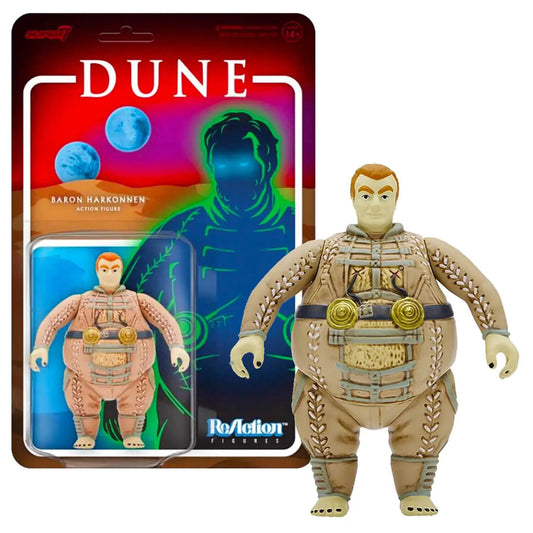 1984 DUNE Baron Harkonnen  ReAction Figure  3.75" Super7 Figure collectable
