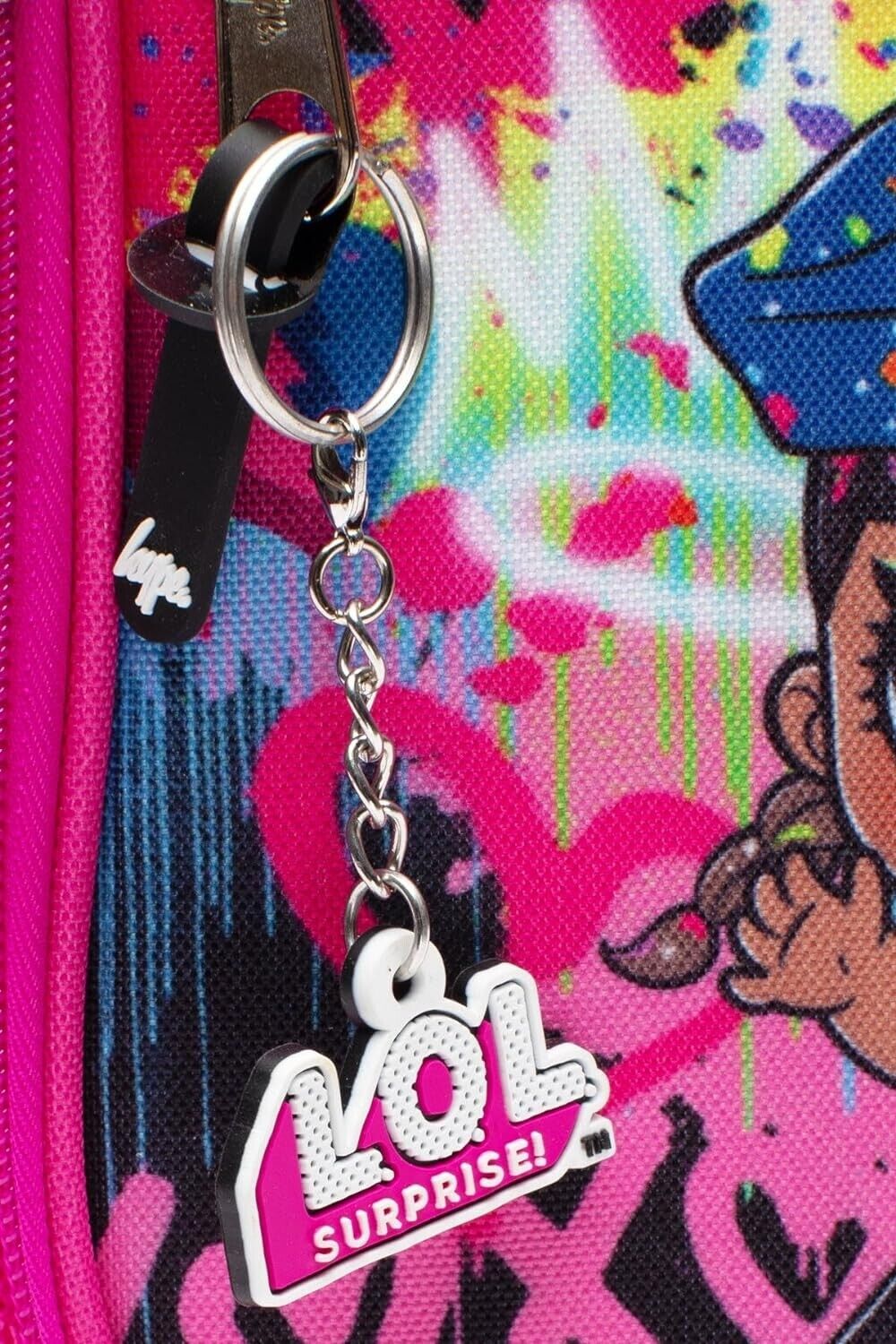 Hype x L.O.L. Surprise Drip Drop Multi Coloured  Lunch Box Bag Pink Holographic