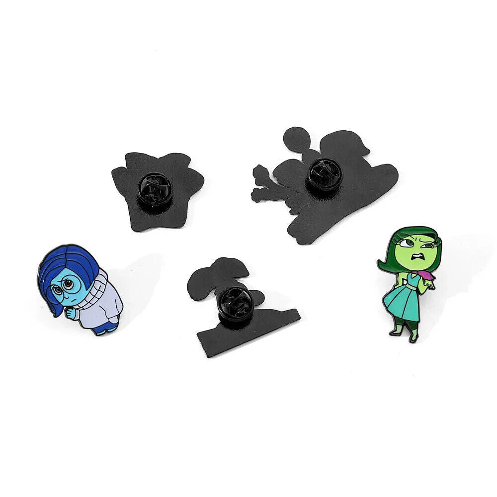 INSIDE OUT 2 Metal Enamel Pin Badge Kids Adult Teen SAD ANXIETY ANGER ENVY HAPPY