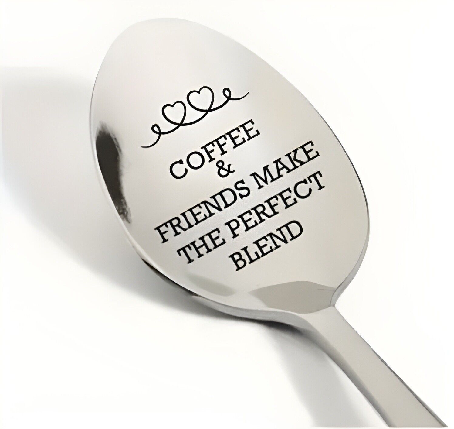 FRIENDS QUOTE WINNIE THE POOH Spoon COFFEE SUNDAE COCKTAIL SILVER NOVELTY