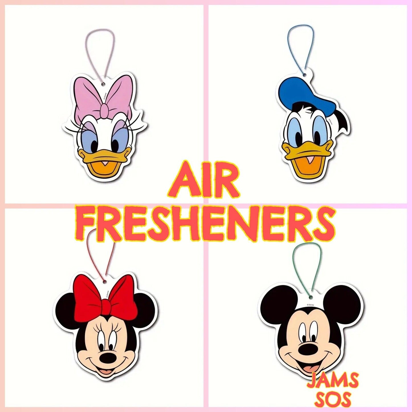 Disney Minnie MICKEY Mouse DONALD DUCK DAISY Car Air Freshener New Car
