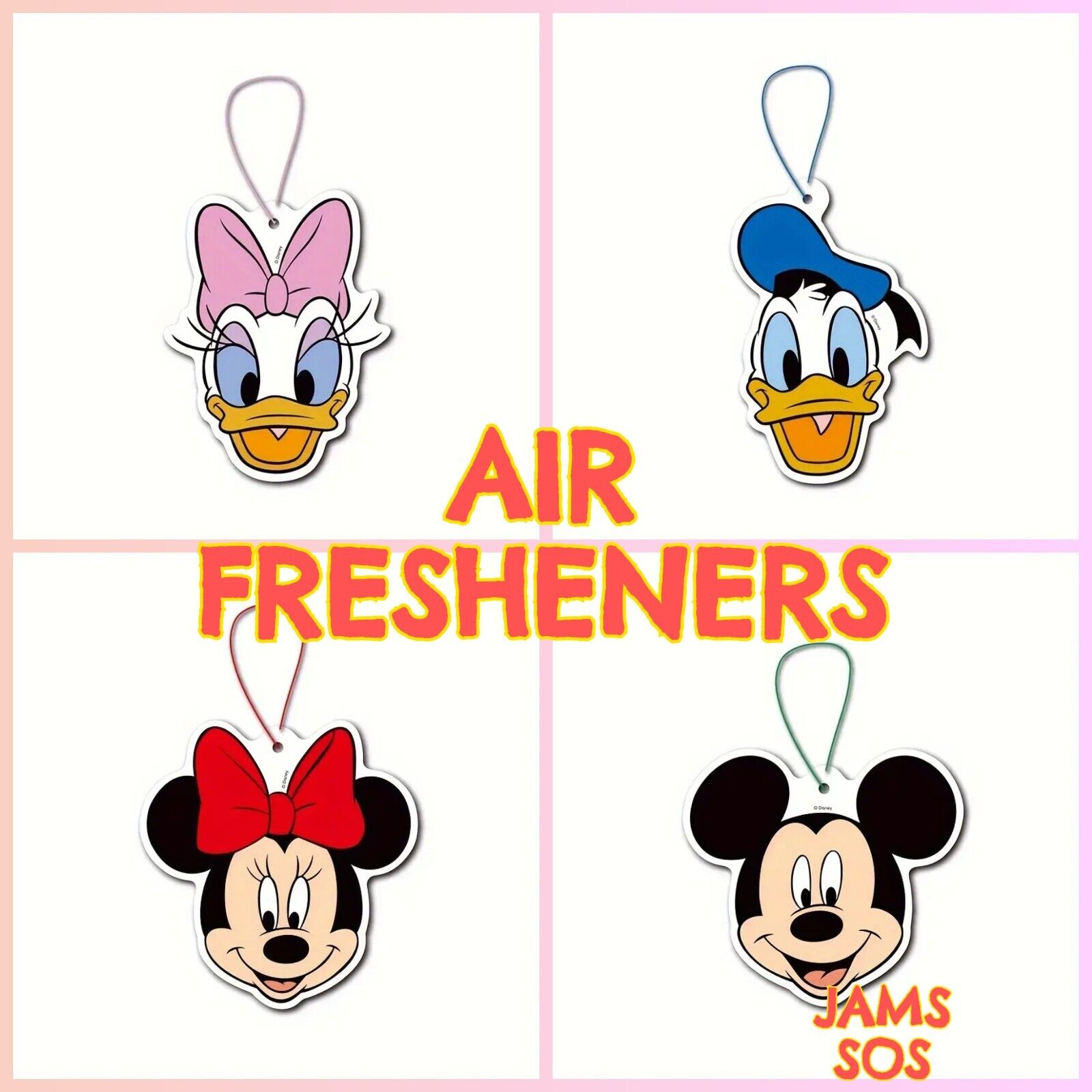 Disney Minnie MICKEY Mouse DONALD DUCK DAISY Car Air Freshener New Car