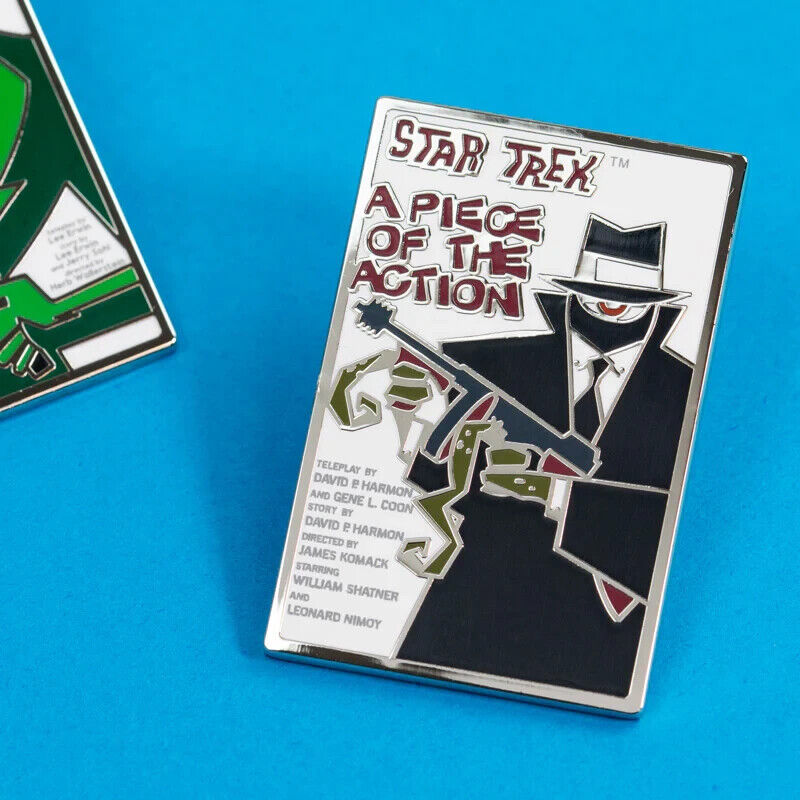 PIN KINGS STAR TREK ENAMEL PIN SET 1.4 A PIECE OF  ACTION & WHOM GODS DESTROY
