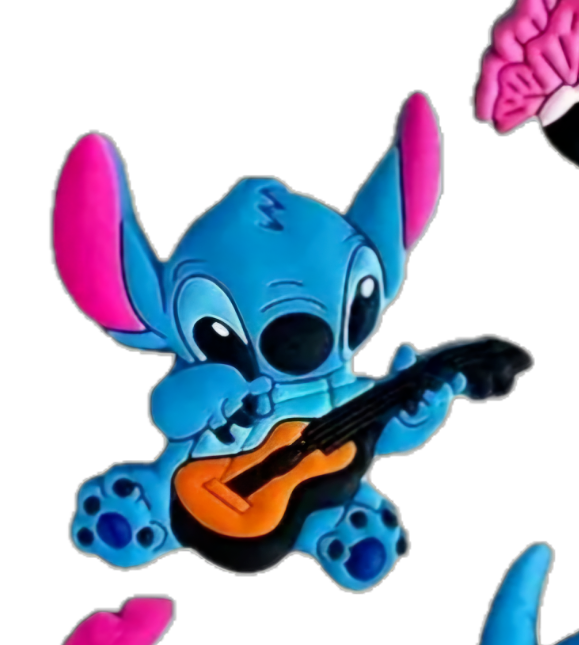 XLARGE Disney Lilo & Stitch Croc Shoe Charms Cartoon Movie lot Blue Kid Adult