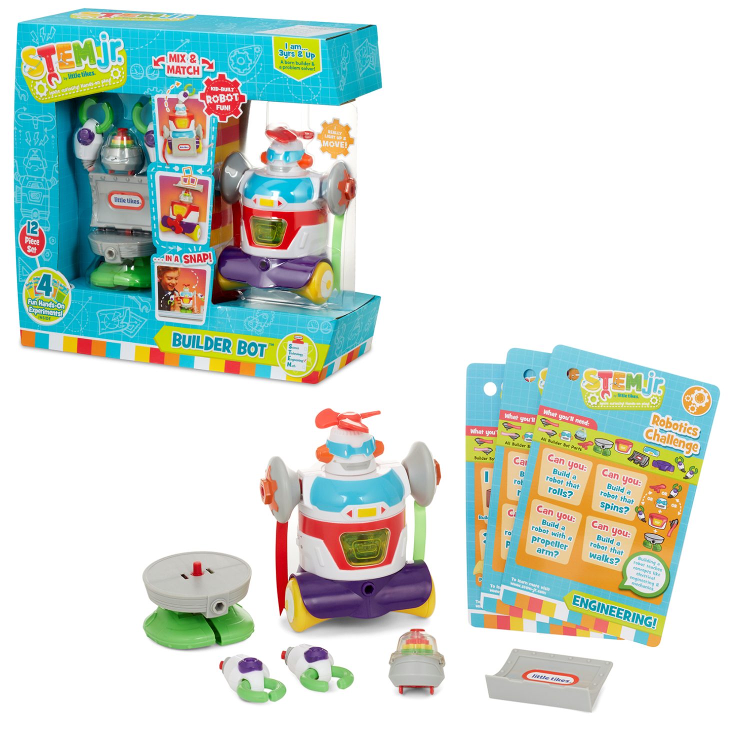 Stem Jr.Junior By Little Tikes Builder Bot Make a Toy Robot 3+ Years Robot Fun