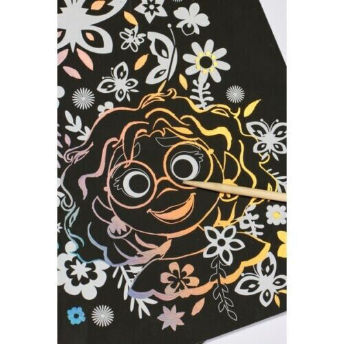 Disney Encanto Scratch Art Set of 3 Metallic Sheets & Scraper Tool Mirabel