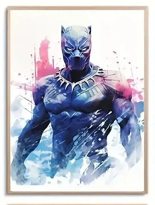 Marvel Avengers DC Movie CANVAS PRINT SPIDERMAN IRON MAN THOR HULK BLACK PANTHER