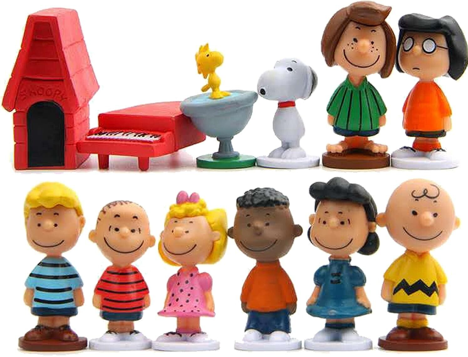 Peanuts Snoopy Cake Topper Toys Figures Kids Birthday baking Decoration Party