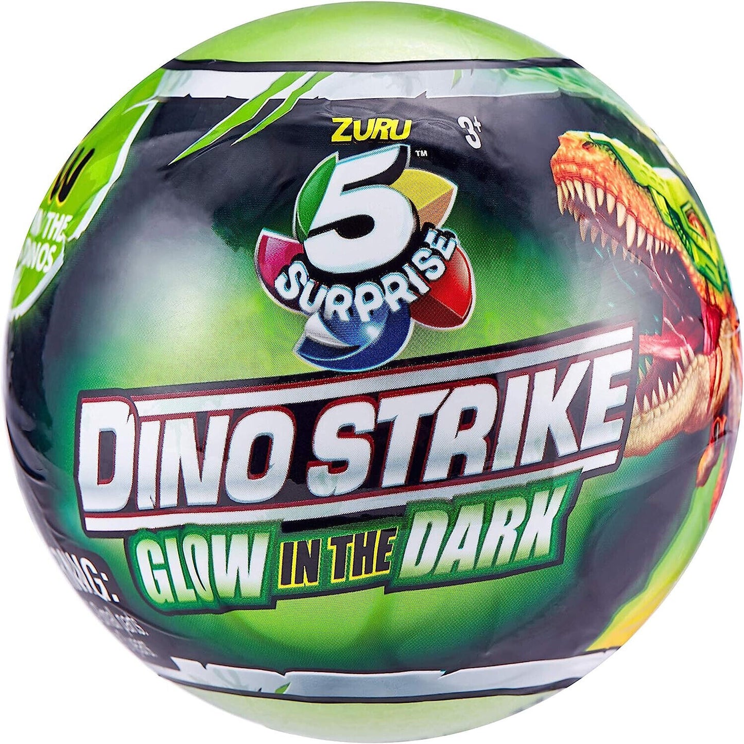ZURU 5 SURPRISE 7781 5 Surprise Dino Strike Glow in The Dark, Double Pack