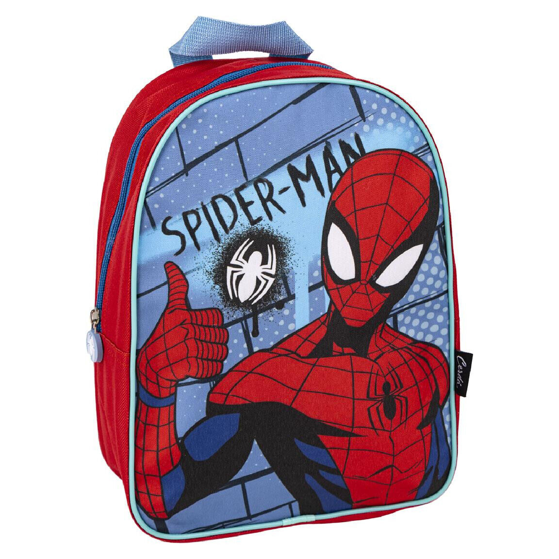 Spiderman Backpack - Okay thumbs up 13" X 11" (29cm X 22cm) ONLY 12 IN THE UK
