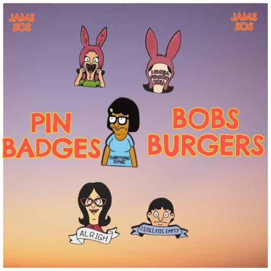 BOBS BURGERS Metal Enamel Pin Badge Adult Teen TV CARTOON