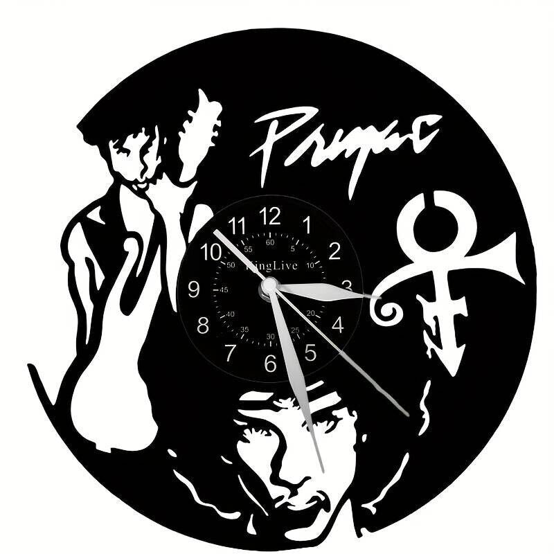 Prince Singer Vinyl Wall Clock Gift British Holiday Art Home Room Music Record
