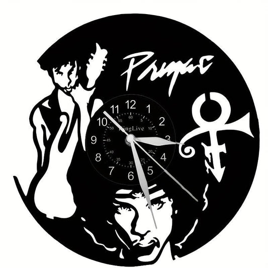 Prince Singer Vinyl Wall Clock Gift British Holiday Art Home Room Music Record