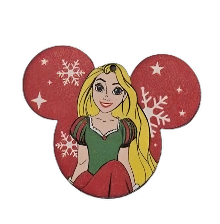 DISNEY Princess Tree Pendant Decoration XMAS KIDS CARTOON Snow white tangled