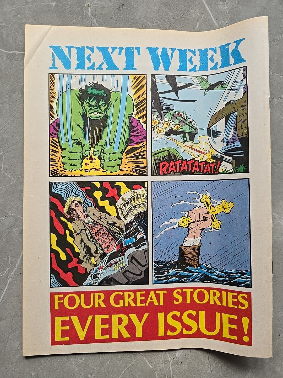 Marvel UK The Incredible Hulk Presents #1 RARE (1989) NM WITH ORIGINAL TATTOO