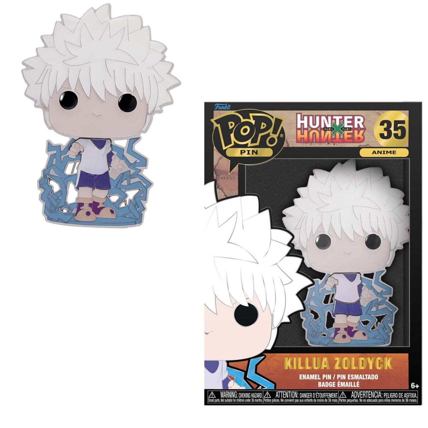 Funko Pop! Pin: Hunter x Hunter - Killua Zoldyck 35 anime what if enamal