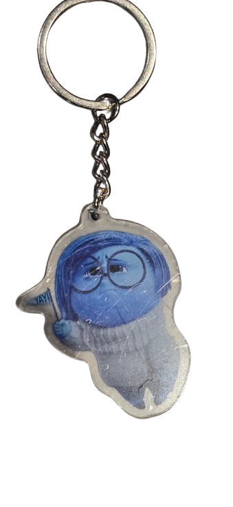 INSIDE OUT 2 Keyring BagTag Dangle Keychain ANXIETY ENVY ACRYLIC ENNUI NETFLIX