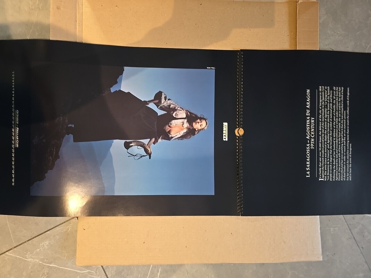 LARGE The Pirelli Calendar 1991 Original Box Casing Stunning Art Work Quality