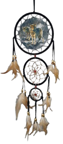 EXTRA LARGE Wolf Style Dream Catcher Pendant Beautiful Hanging Ornamen