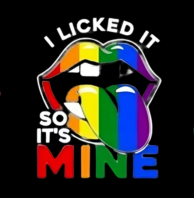 LGBT PRIDE COLOURFUL RAINBOW IRON-ON TRANSFER BAG TSHIRT DESIGN LOVE GAY LIPS