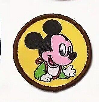 DISNEY MICKEY MOUSE Iron Sew On Embroidered Patch PATCHES TV MOVIE RETRO