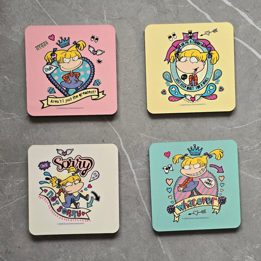 RUGRATS ANGELICA Coaster Retro TV Drinks Mat Home Kitchen TOMMY CHUCKIE PHIL NIC