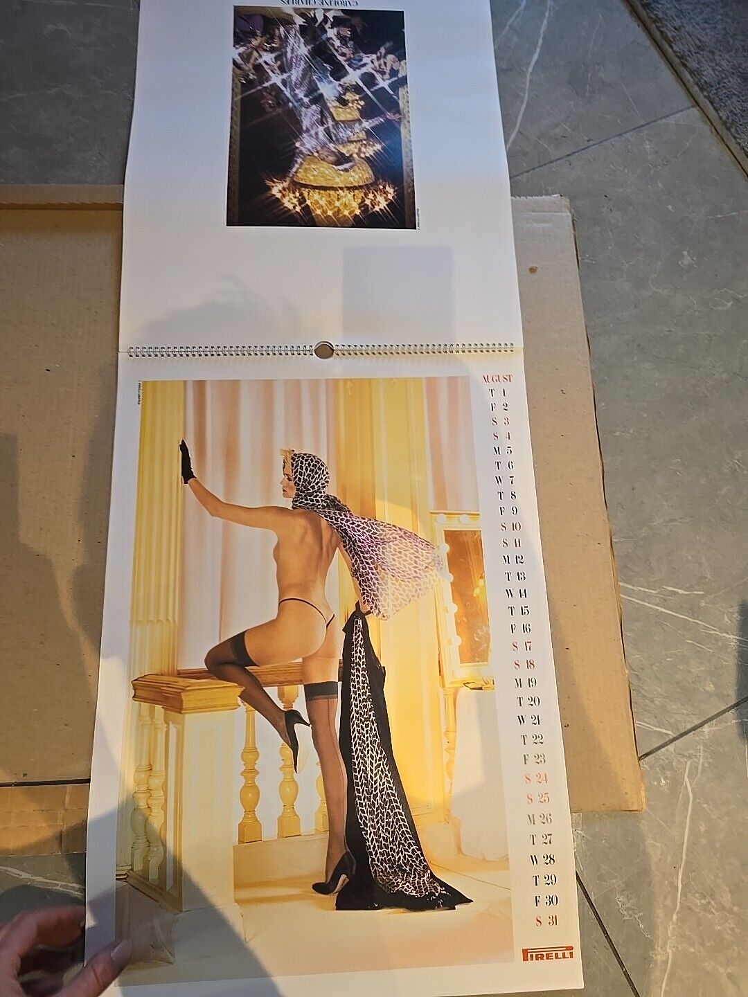 Vintage 1985 PIRELLI CALENDER Top 1980s Clothing Designer Conran Zandra Rhodes