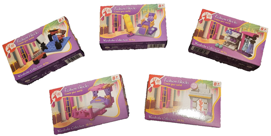 5 X Fashion Building Blocks Multicolour Construction Building Puzzle Toys DIY 3D