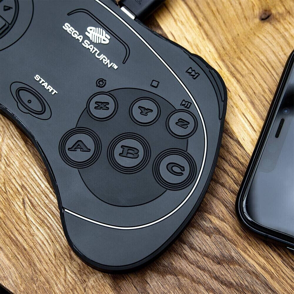 OFFICIAL SEGA SATURN HAND CONTROLLER WIRELESS CHARGING MAT PHONE CHARGER