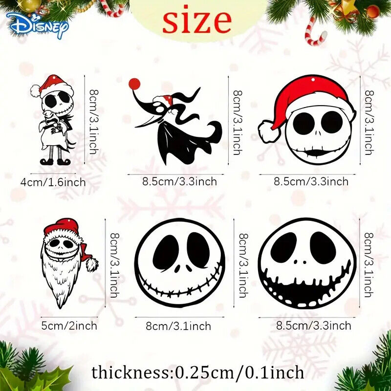 The Nightmare Before Christmas Jack Sally Halloween Tree Pendant Decoration WOOD