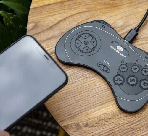 OFFICIAL SEGA SATURN HAND CONTROLLER WIRELESS CHARGING MAT PHONE CHARGER