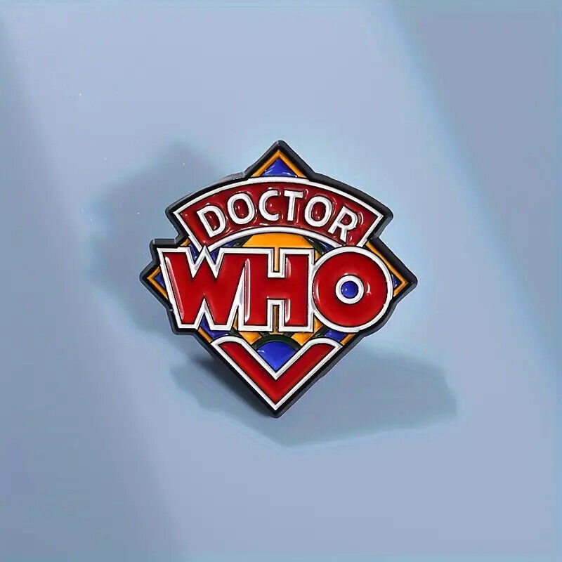 DOCTOR WHO Metal Enamel Pin Badge SUPERMAN RED BLUE WHITE TV SHOW BBC