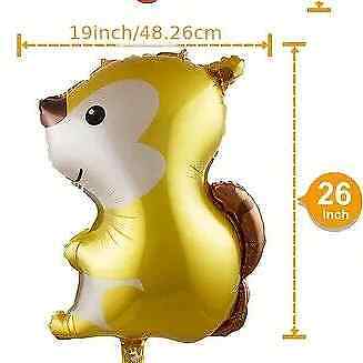 SQUIRREL FOX RACOON HEDGEHOG WOODLAND Large Balloons Animal Wild Animal