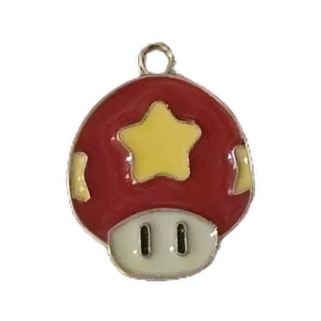 Nintendo Super Mario 2D Enamel Keyring Keychain Princess Toad Yoshi Toad Luigi