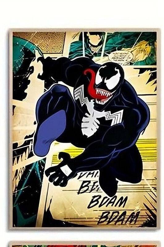 Marvel Avengers DC Movie Retro venom hulk Wall Art Poster Print Picture comic