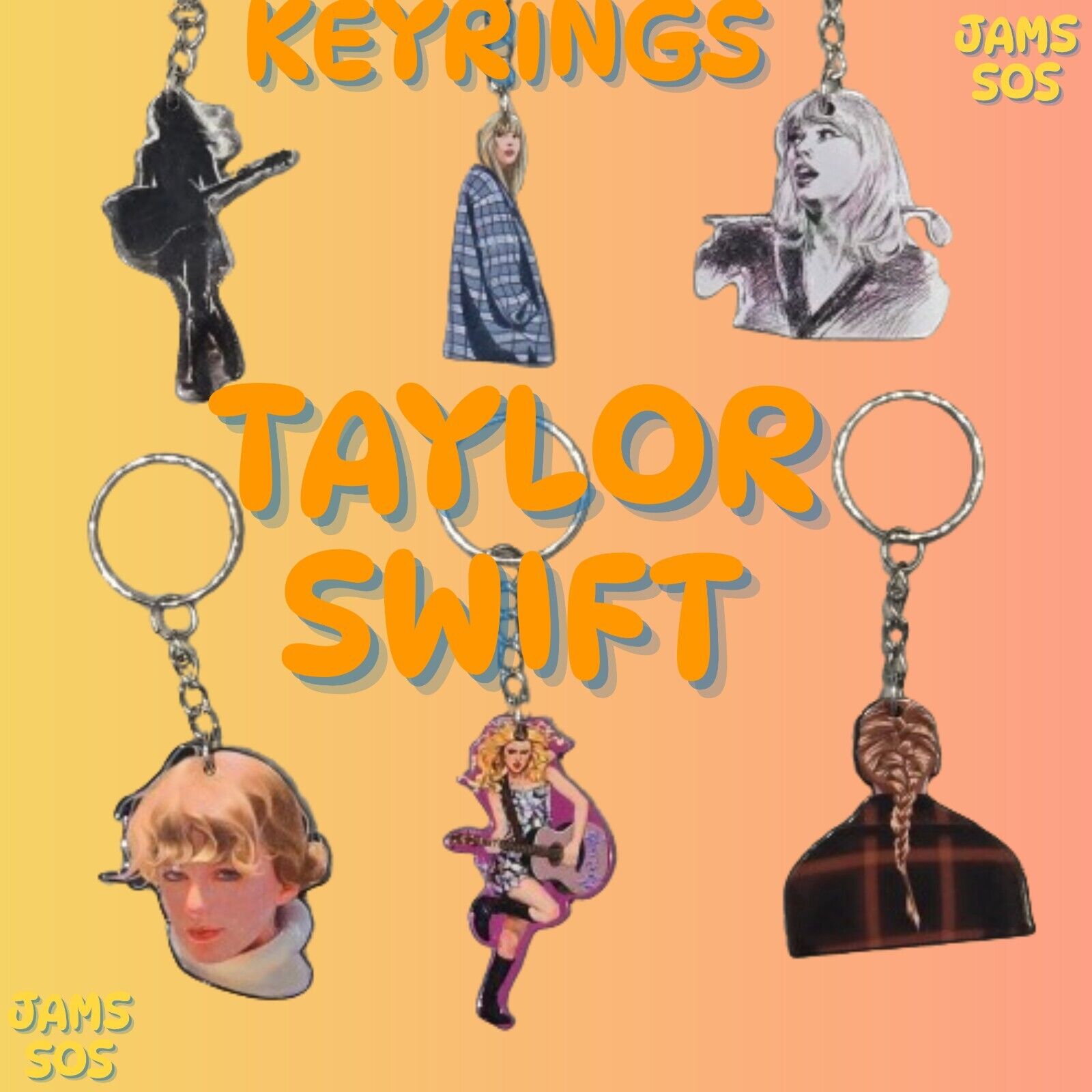 Taylor Swift Keyring Swiftie Key Chain Taylour Merch Gifts Keyring Fans DRESS