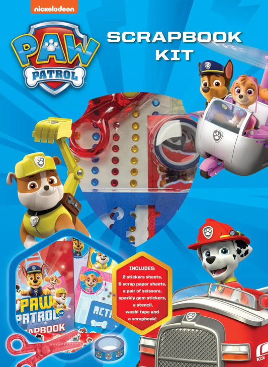 Paw Patrol Scrapbook Kit New Sealed  book scissors stickers & stationary filler