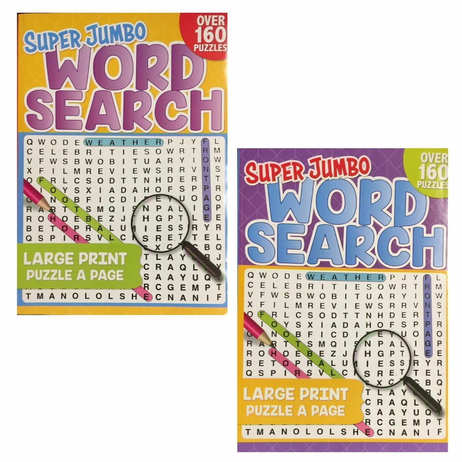 Wordsearch Book 160 Pages Book Children Brain Boosting Super Jumbo Text U PICK