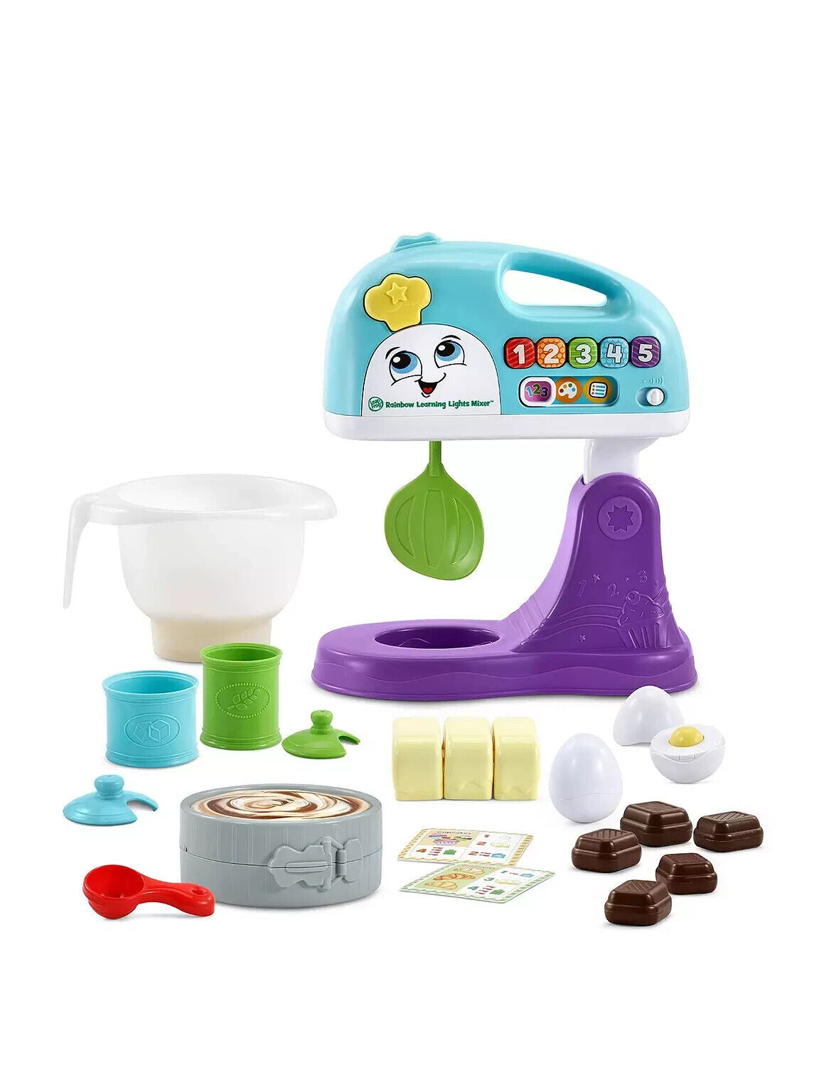 Leapfrog Rainbow Learning Lights Mixer baking cake educational blender sounds